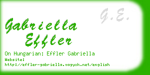 gabriella effler business card